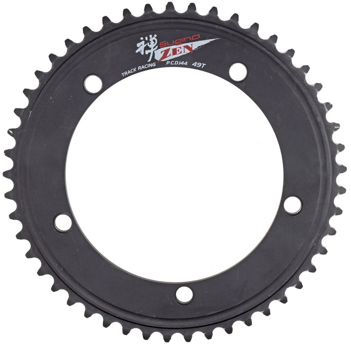 Sugino Zen Track Bike Racing Chainring 144BCD 5-Bolt 47T - 56T BLACK Fixed Gear