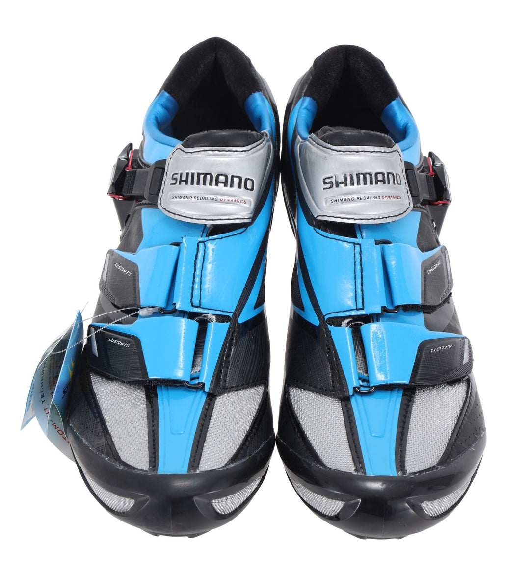 Shimano Elite Racing R241 Carbon Road Bike Shoes EU 42.5 US Men 8.7 Blue SH-R241