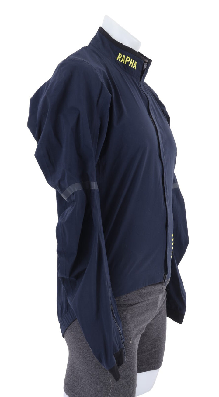 Rapha Pro Team Race Cape Rain Jacket LARGE Dark Navy Road Bike Gravel Waterproof