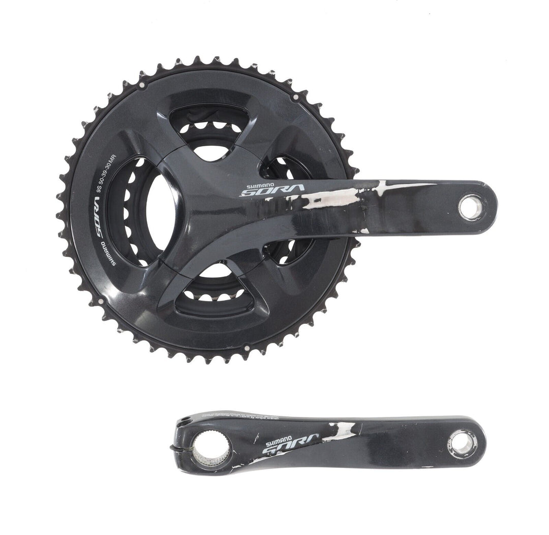 Shimano Sora FC-R3030 3x 9 Speed Crankset 170mm 50-39-30T  Road Bike Touring