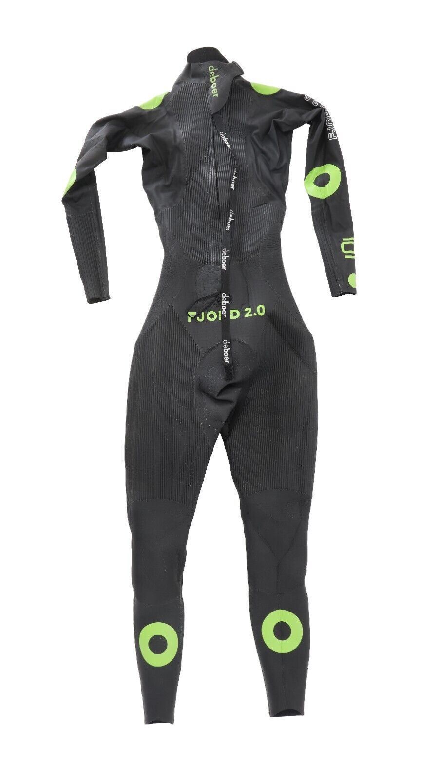 deboer Fjord 2.0 Wetsuit Women FS GREEN Swim Open Water Triathlon Full Length