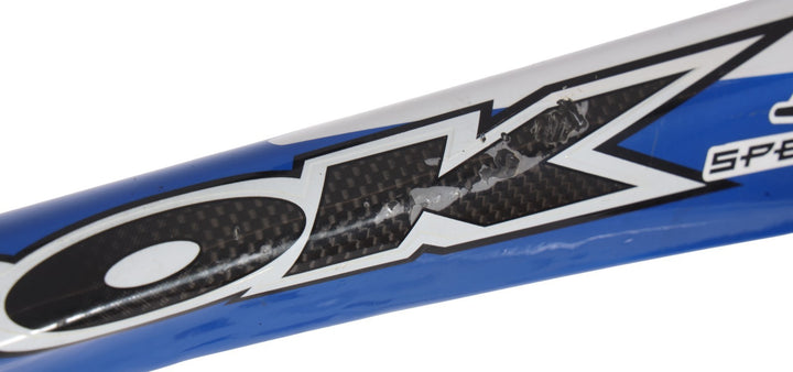 LOOK KG486 Carbon Road Race Bike Frameset White/Blue QR Rim Brake 55cm 700c 2004