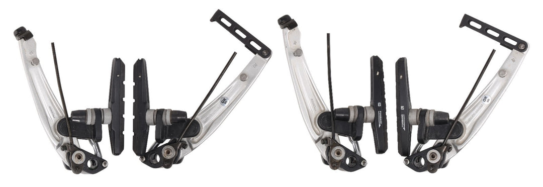 Shimano Deore XT BR-M750 Mountain Bike V-Brake Set SILVER Linear Pull Vintage