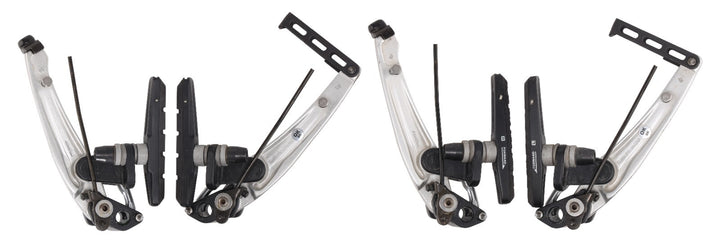 Shimano Deore XT BR-M750 Mountain Bike V-Brake Set SILVER Linear Pull Vintage