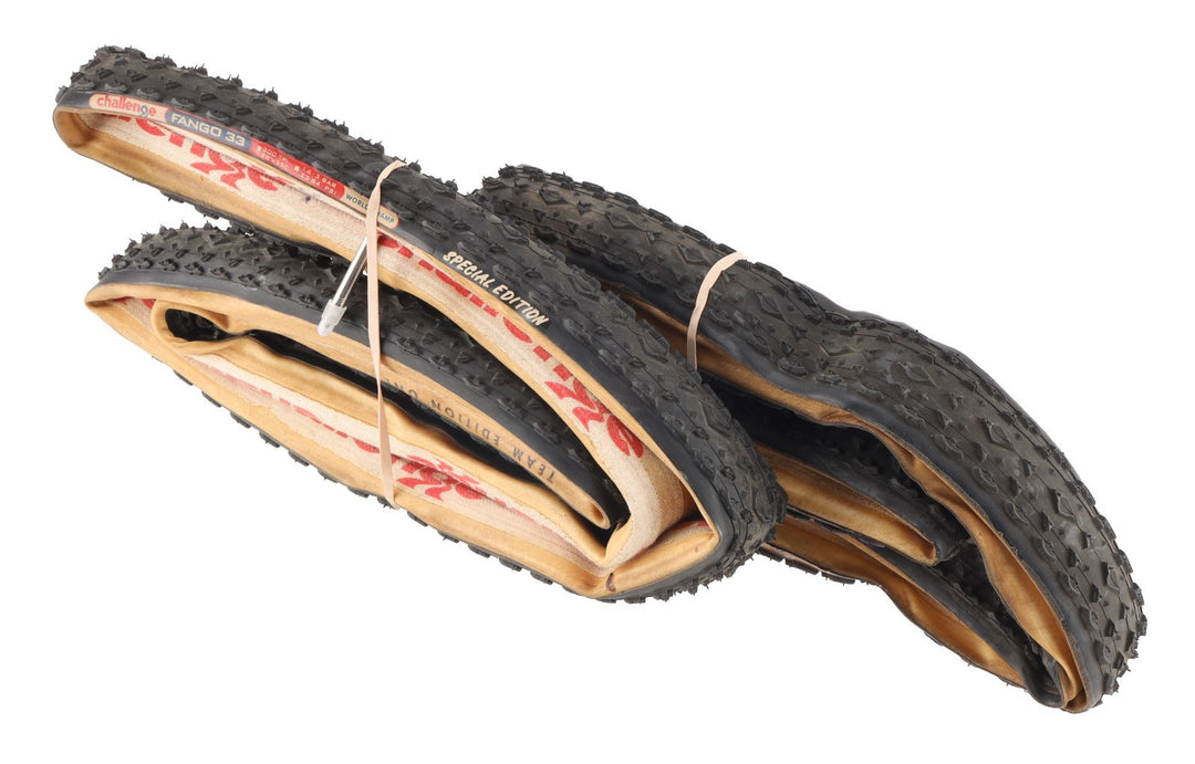 Challenge Fango Tubular Cyclocross Bike Tires 28" x 33c PAIR Team Edition Black