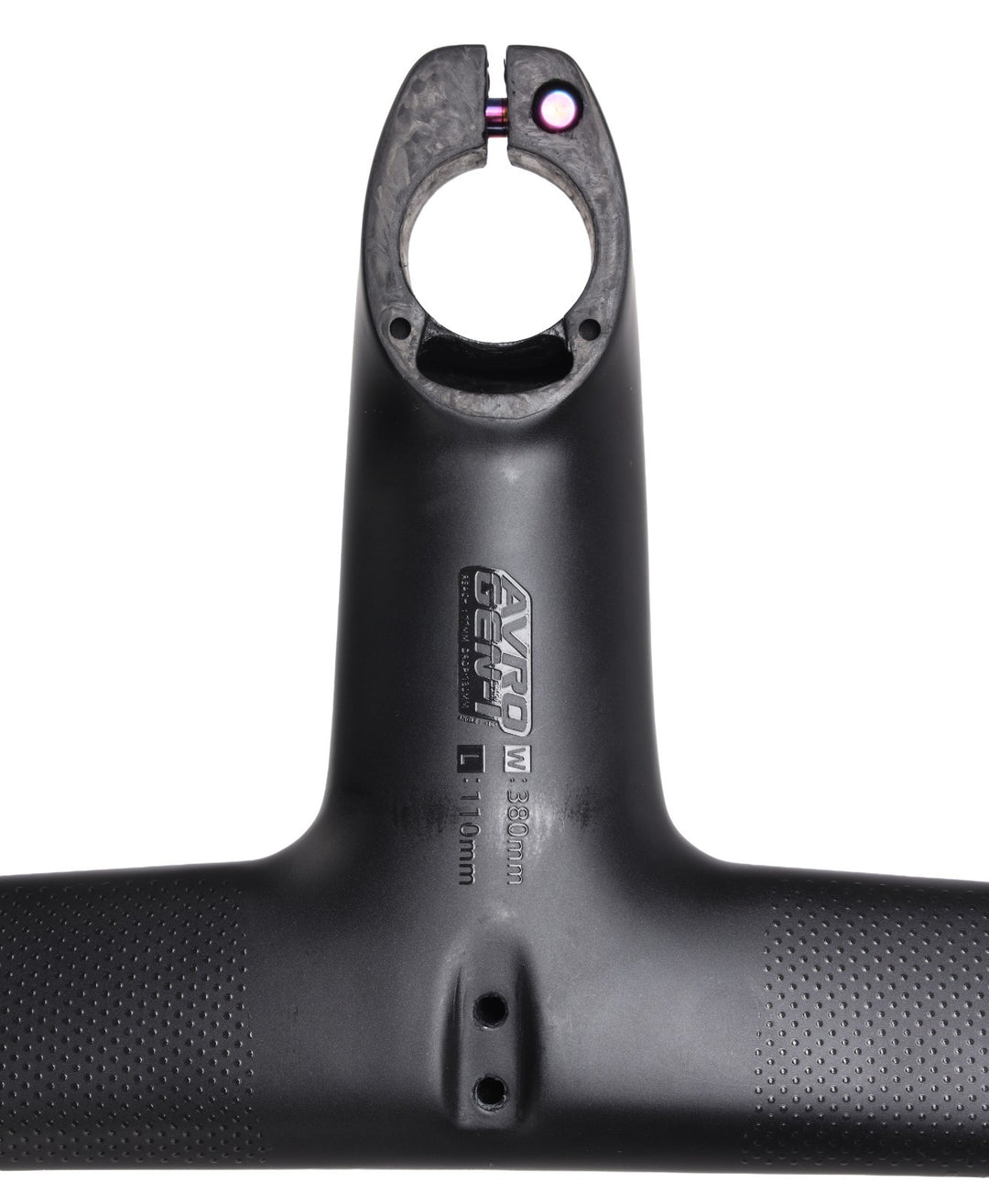 Tavelo AVRO Gen1 Integrated Road Bike Carbon Handlebar 380 x 110mm -10º Bar Stem