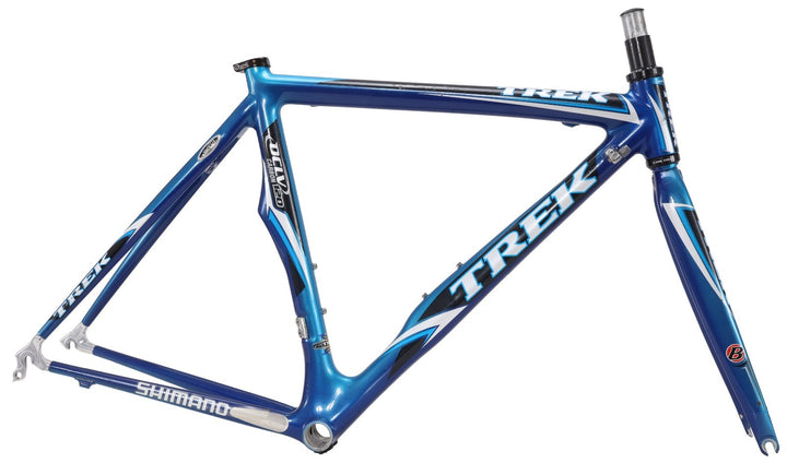 Trek Madone 5.2 OCLV 120 Carbon Road Bike Frameset XS 52cm Blue Rim QR USA 2006