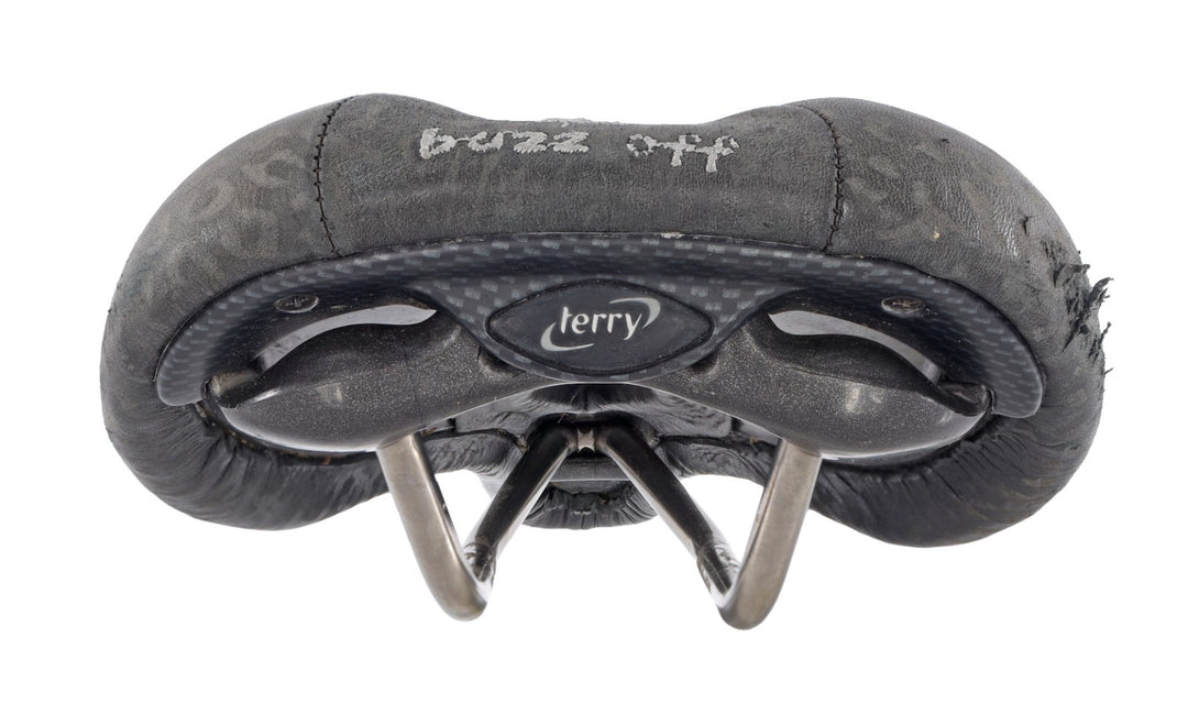 Terry Fly Ti 138mm Road Bike Saddle 7 x 7mm Black Leopard Mountain