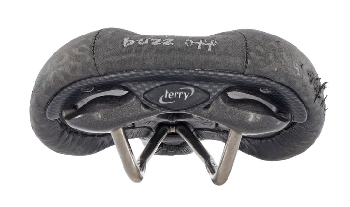 Terry Fly Ti 138mm Road Bike Saddle 7 x 7mm Black Leopard Mountain