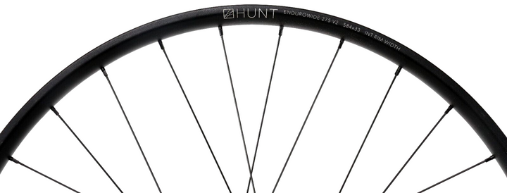 HUNT Enduro Wide V2 MTB 27.5 Alloy Mtn Bike FRONT Wheel 6 Bolt Disc 15x 110mm DH