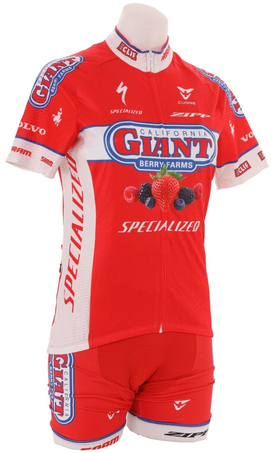 Cuore California Giant Berry Farms Pro Cycling Kit Women SM/MD Specialized Bike