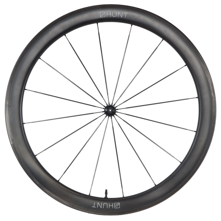 HUNT 50 Aero Wide UD Carbon Spoke Tubeless FRONT Road Wheel 700c EZO Rim QR Race