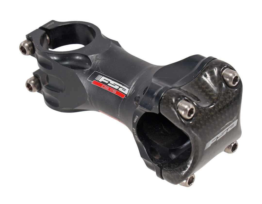 FSA OS 115 Alloy Road Bike Stem 31.8 x 80mm 6º 1 1/8" Gravel Race MTB