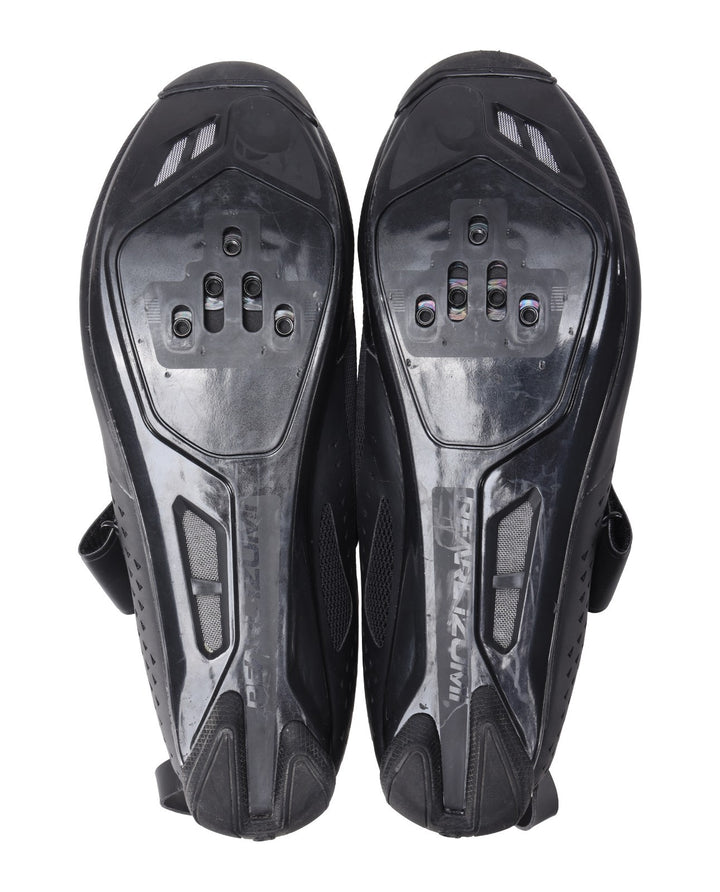 Pearl Izumi Tri Fly 7 Road Bike Shoes EU 45 US Men 10.5 BLACK 3 Bolt Triathlon