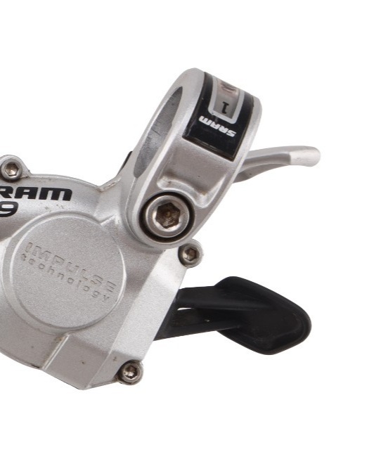 SRAM X-9 3 x 9 Spd Mountain Bike Trigger Shifter Set SILVER Vintage Impulse Tech