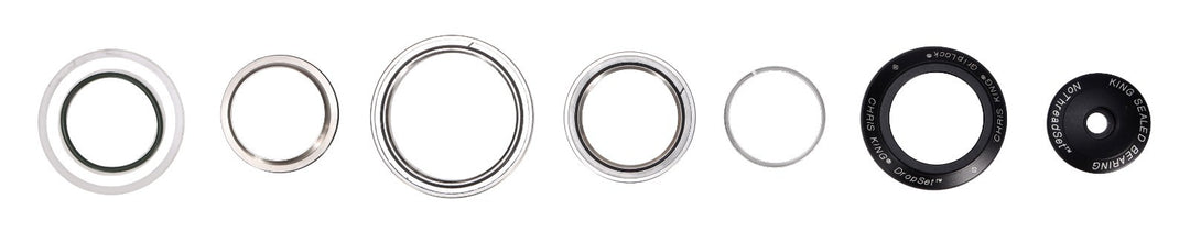 Chris King DropSet 2 GripLock Steel MTB Headset Tapered 42/52mm Matte Jet BLACK