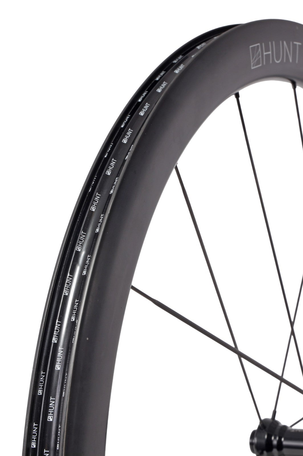 HUNT 44 Aerodynamicist UD Carbon Spoke Disc Tubeless FRONT Road Wheel 700c EZO