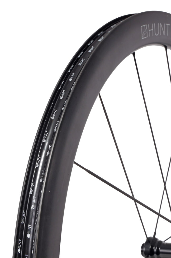 HUNT 44 Aerodynamicist UD Carbon Spoke Disc Tubeless FRONT Road Wheel 700c EZO