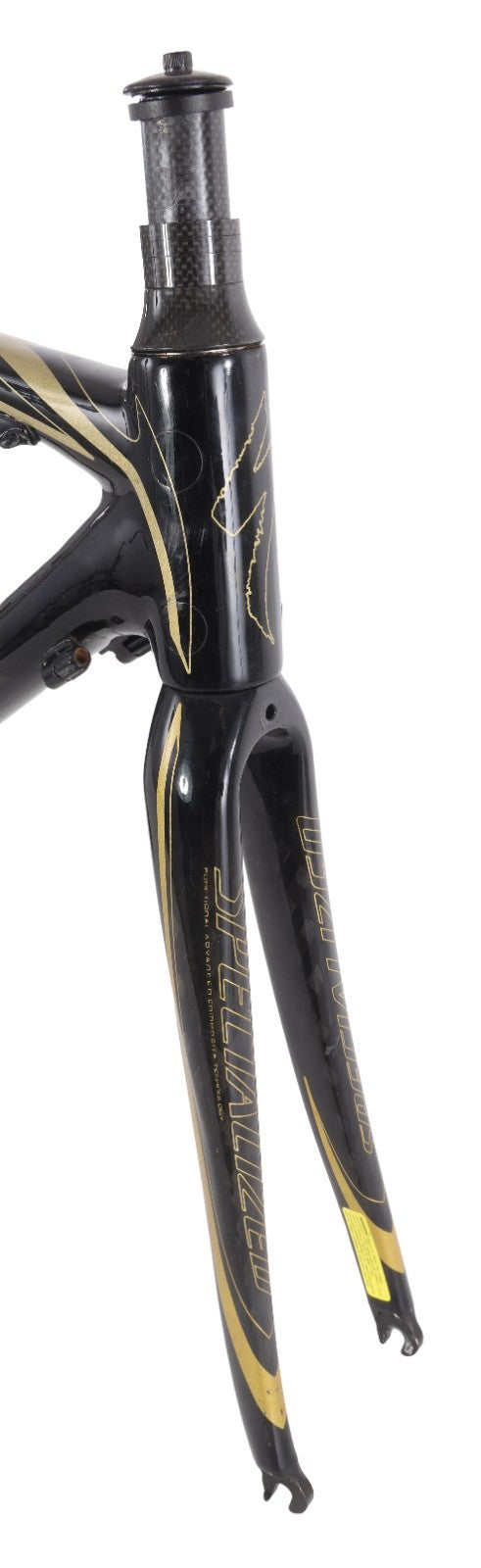 Specialized Tarmac Pro Carbon Road Bike Frameset 52cm Raw Gold 700c QR Rim 2008