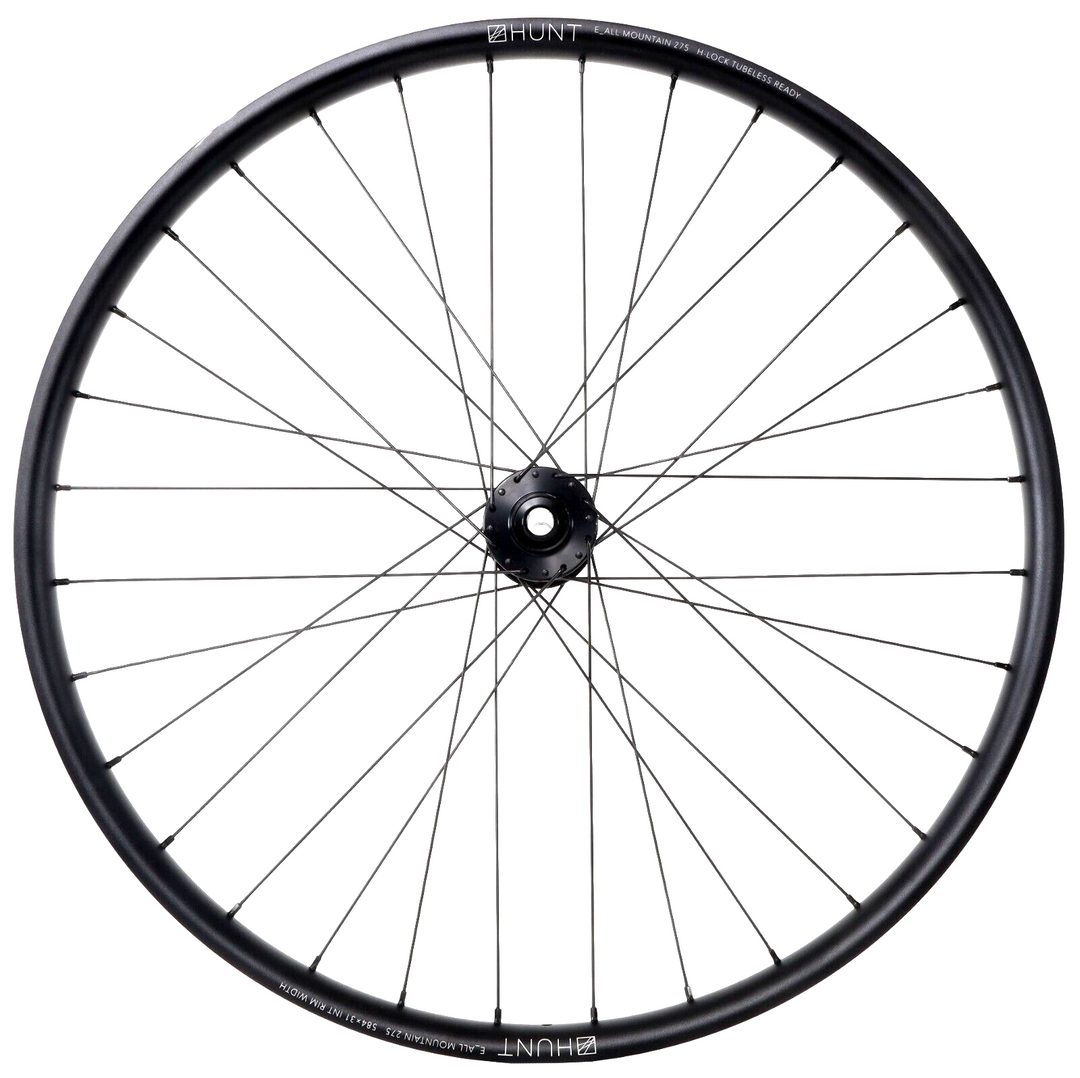 HUNT E_All Mountain MTB 27.5 Alloy Mtn Bike FRONT Wheel 6 Bolt Disc 15x 110mm DH