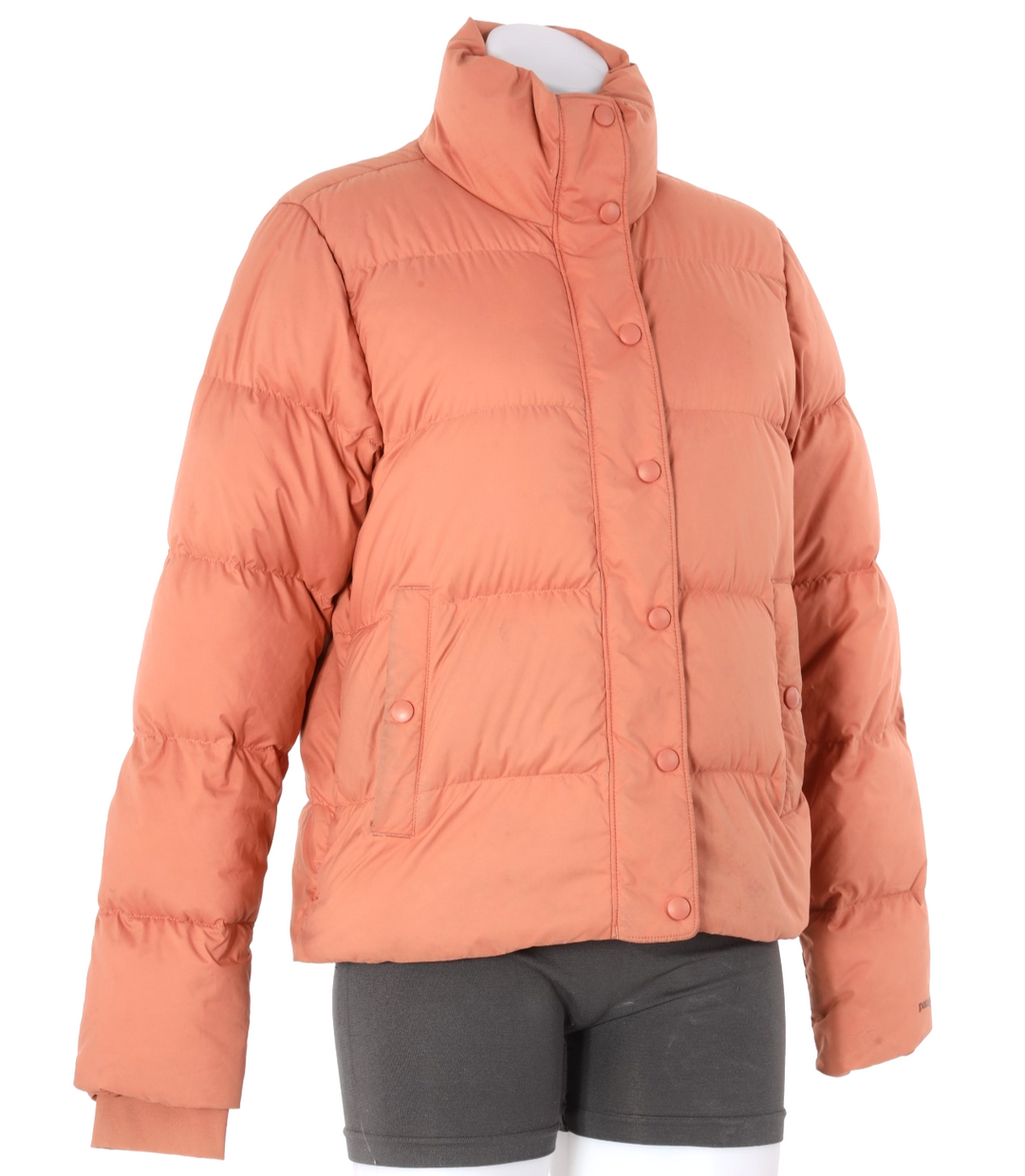 Patagonia Women's Silent Down Jacket SMALL Orange Ski Hike Outdoor Winter Fall