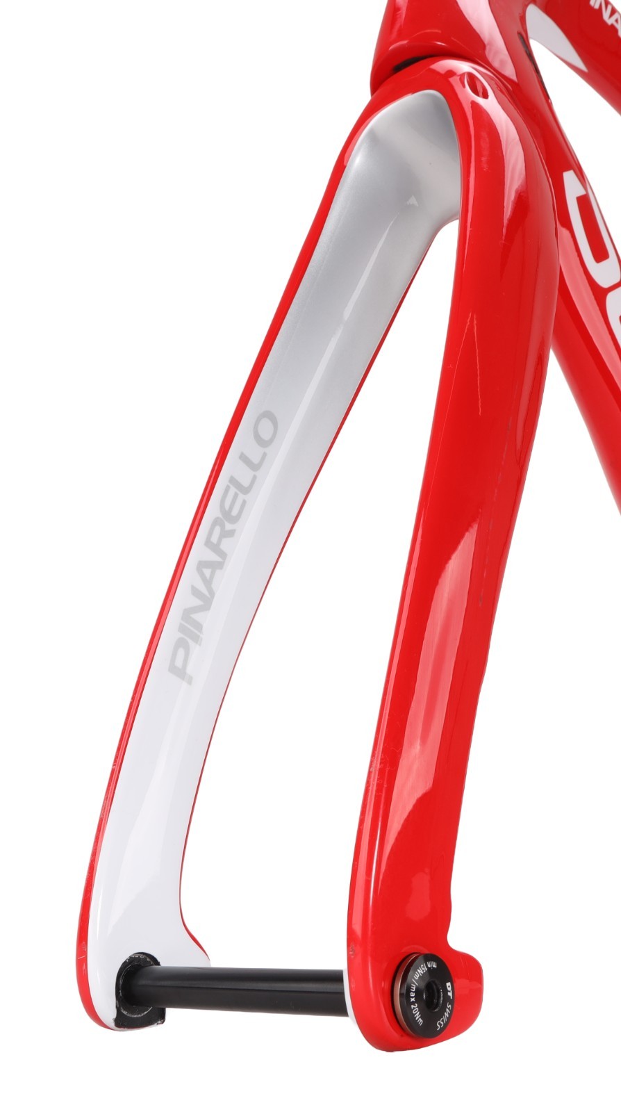 Pinarello Dogma F10 Disc Carbon Road Bike Frameset 56cm Red White Italy 2020