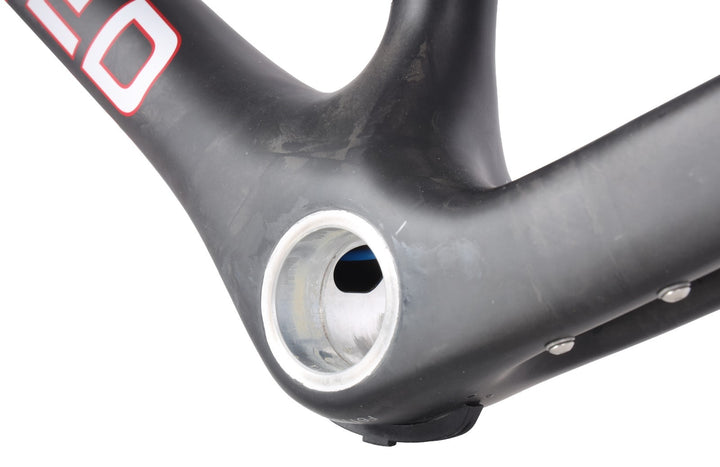 Litespeed L1 Carbon Road Bike Frameset LARGE Matte Nude/Red 700c QR Rim 30T 2016