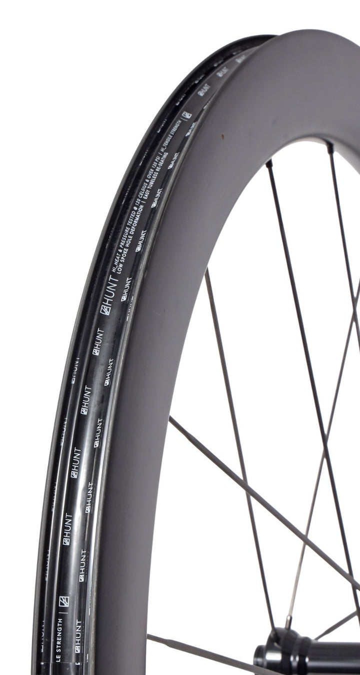 HUNT 54 Aerodynamicist UD Carbon Spoke Disc Tubeless FRONT Road Wheel 700c EZO