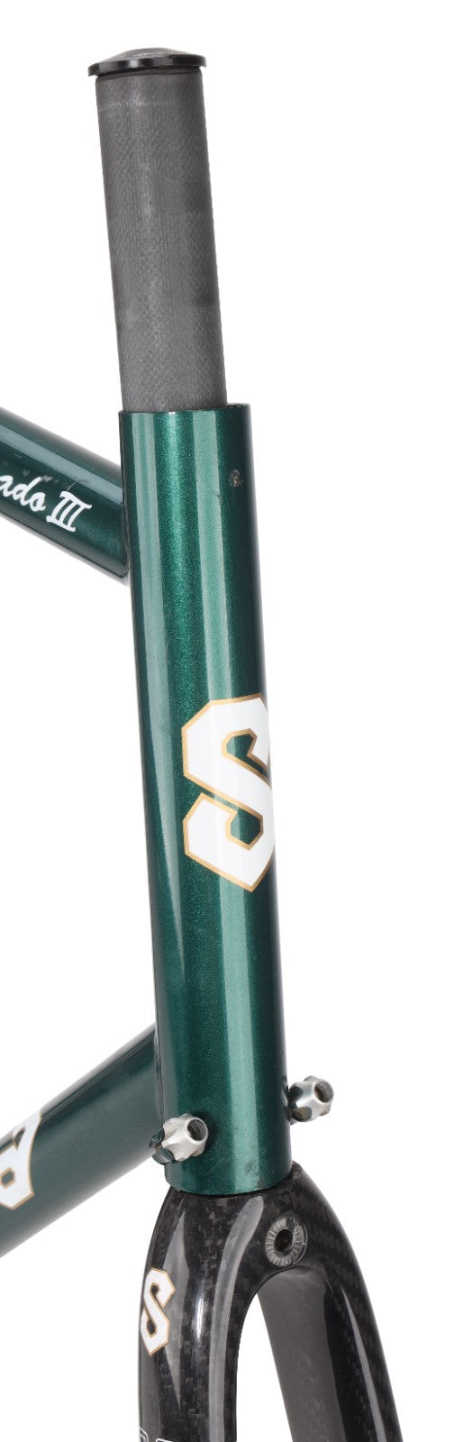 Serotta Colorado III Steel Road Bike Frameset 59cm Carbon GREEN 700c USA Made