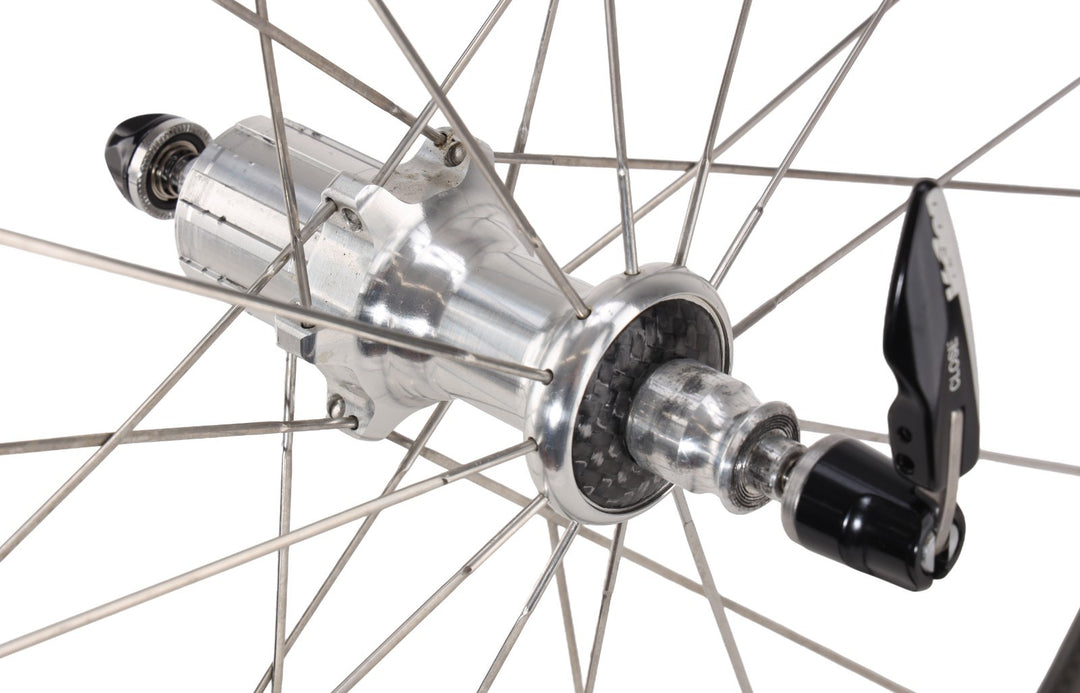 Zipp 404 Carbon Tubular Road Wheelset Shimano 10 Spd 700c Rim Brake QR USA Made