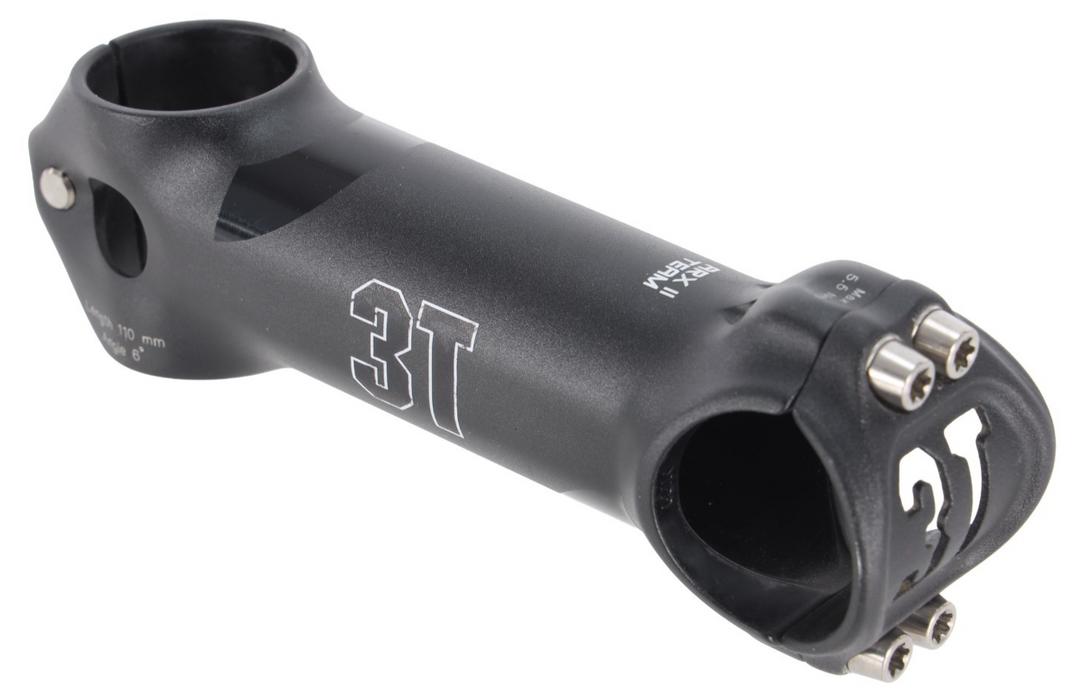 3T ARX II Team Alloy Road Gravel Bike Stem 31.8x 110mm BLACK 6º 1-1/8" Race