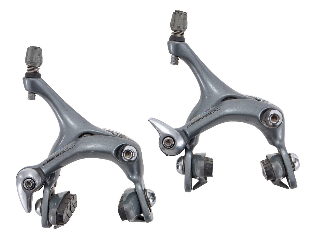 Shimano 600 Tricolor BR-6403 Road Bike Dual Pivot Side Pull Brake Caliper SET