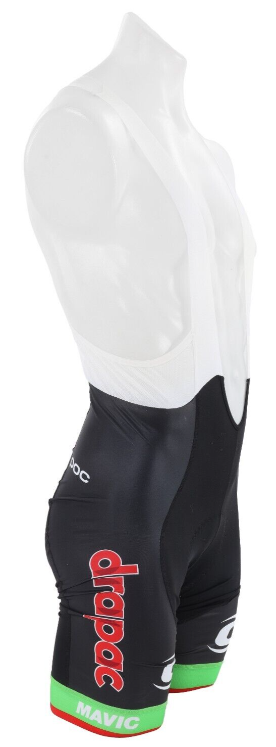 POC Cannondale Drapac Pro Cycling Bib Shorts Men SIZE 4 Black Mavic Bike Race LG