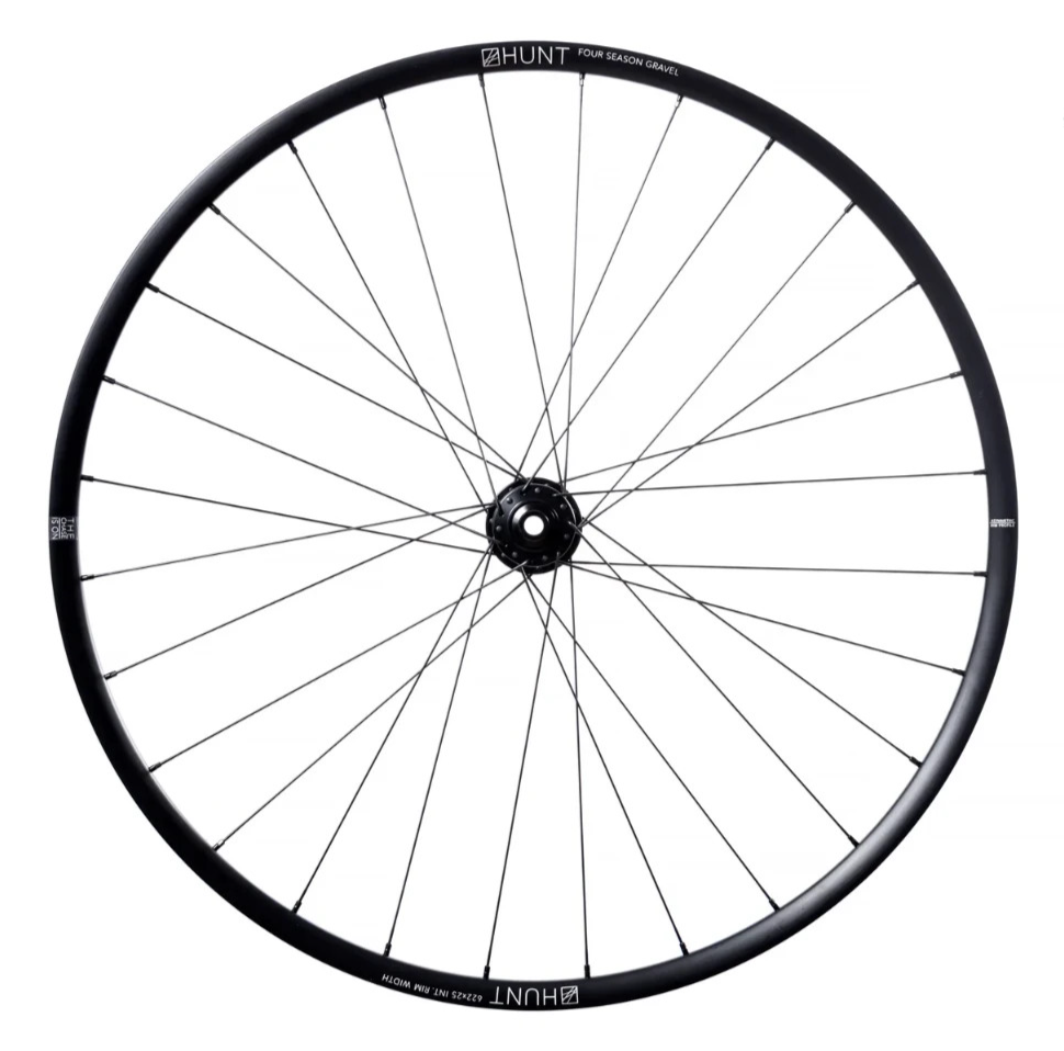 HUNT 4 Season Gravel Alloy Tubeless 12x 100mm CL Disc FRONT Wheel 700c Bike CX