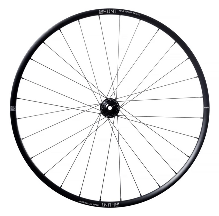 HUNT 4 Season Gravel Alloy Tubeless 12x 100mm CL Disc FRONT Wheel 700c Bike CX