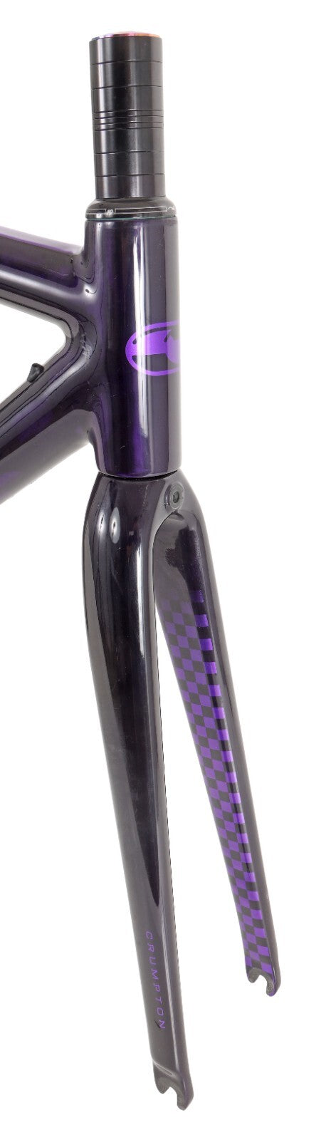 Crumpton Carbon Road Bike Frameset 49cm Custom Purple Rim Brake QR Race Di2 2015