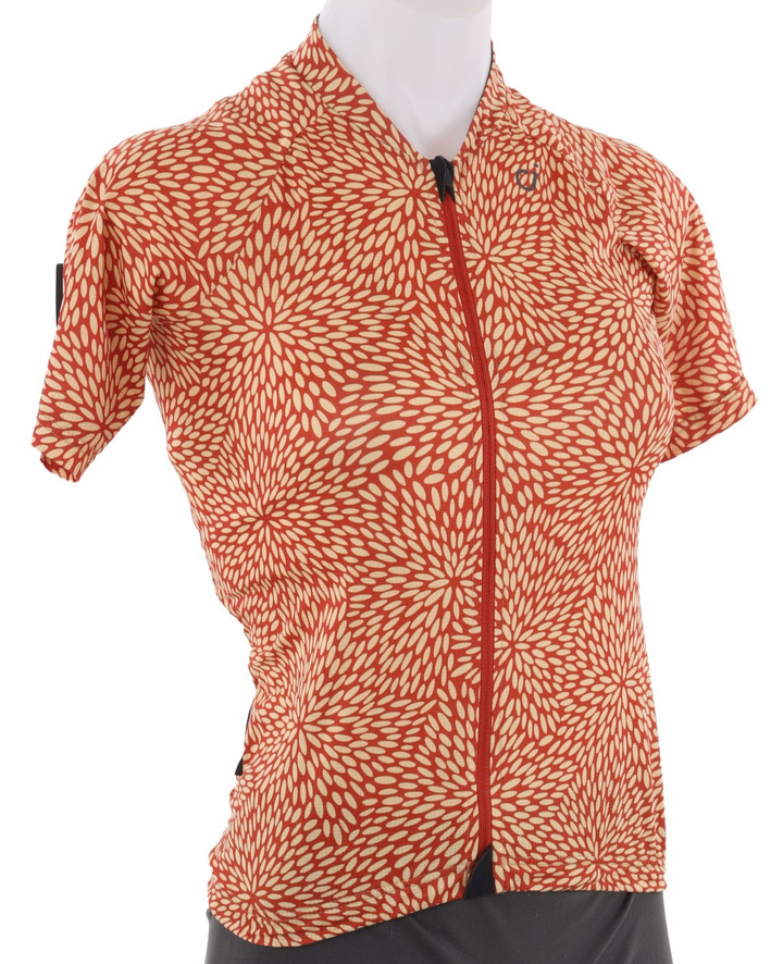 Velocio Unity Ultralight Women Short Sleeve Jersey XS Red/Orange Road Gravel CX