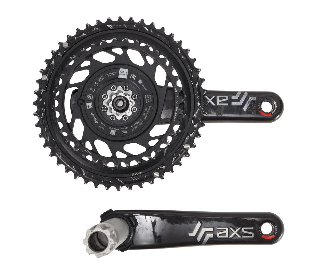 SRAM Red AXS DUB SL D1 2x 12s Carbon Road Bike Power Meter Crankset 165mm 48/35T