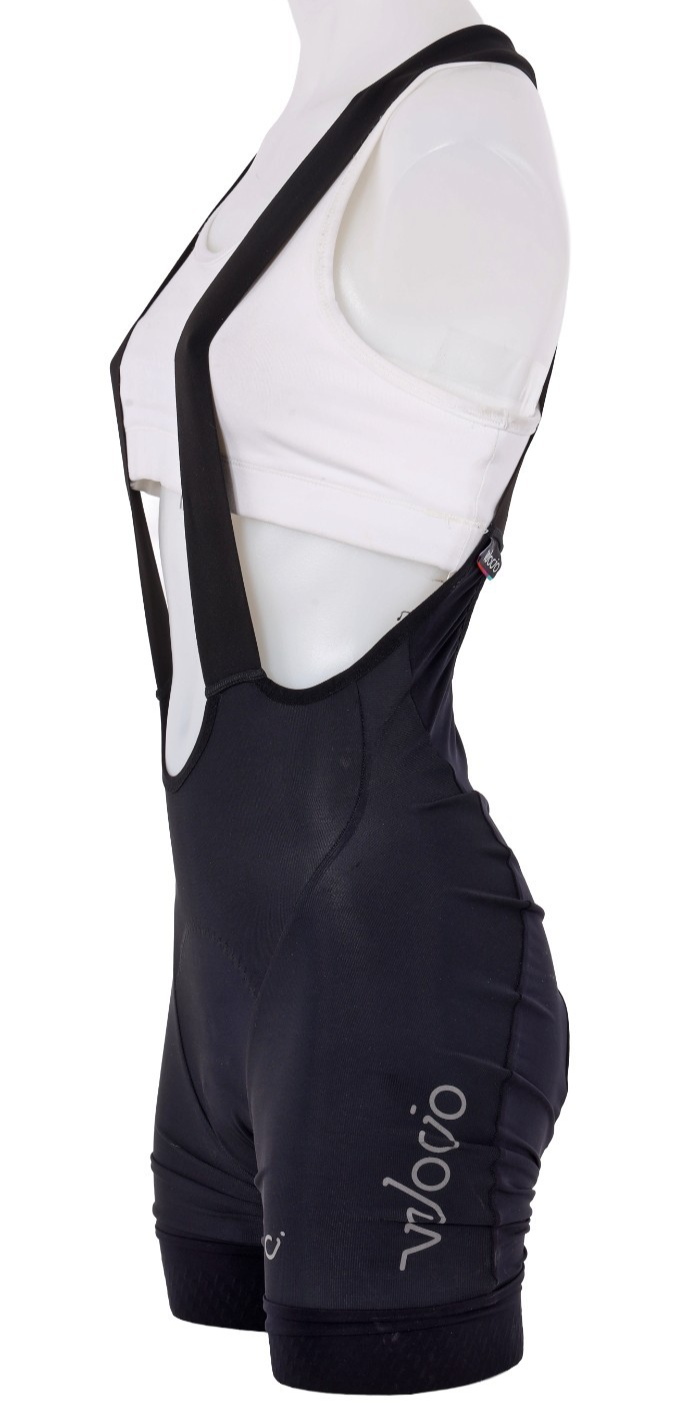 Velocio Concept Bib Shorts Women MEDIUM Black Road Bike Gravel Mountain Cycling