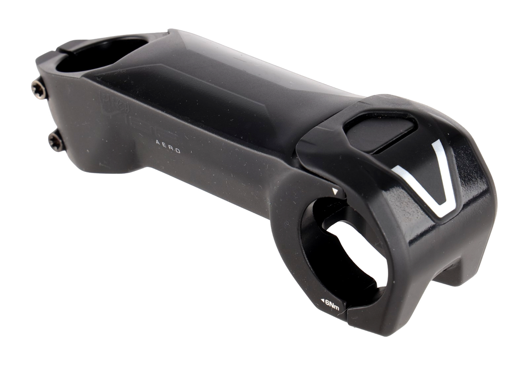 PRO Vibe Aero Alloy Road Bike Stem 31.8x 110mm -17º 1 1/8" Ti Bolts BLACK Gravel