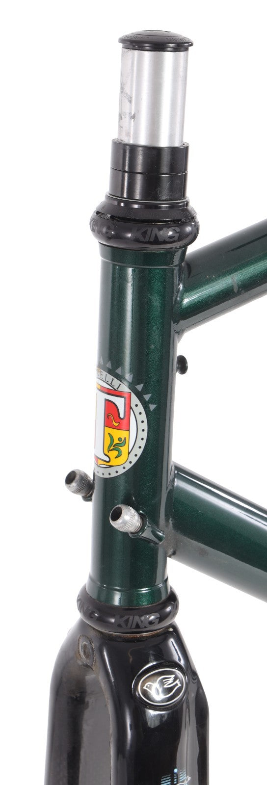 Torelli Corsa Strada Steel Road Bike Frameset 55cm Carbon Fork Green 700c Italy