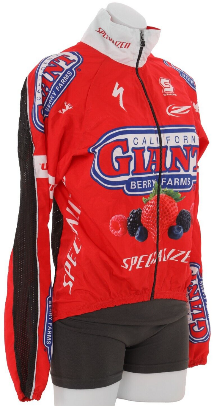 Squadra California Giant Berry Farms Short Slv Cycling Kit Women MEDIUM Jacket