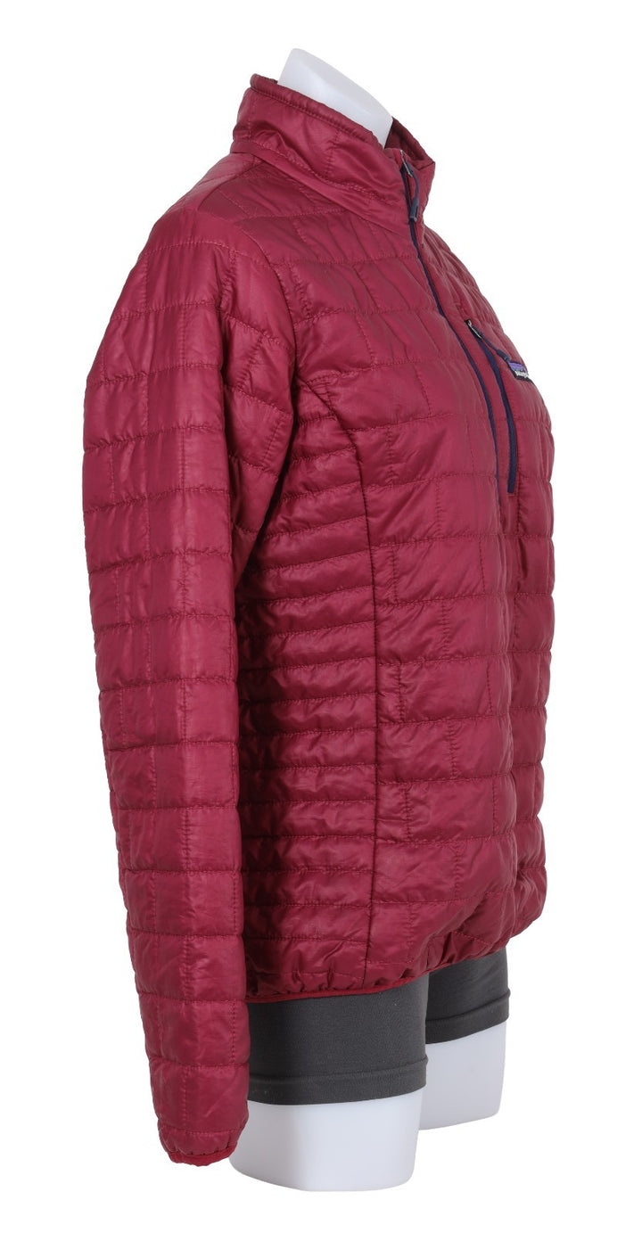 Patagonia Nano Puff  Pullover Insulated Jacket Women MEDIUM Maroon Winter Fall