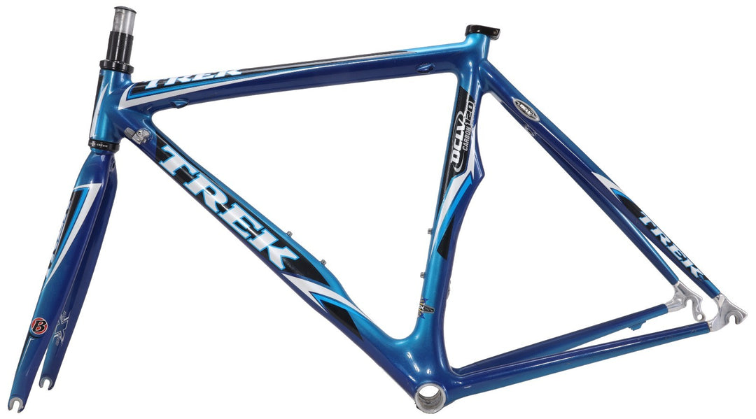 Trek Madone 5.2 OCLV 120 Carbon Road Bike Frameset XS 52cm Blue Rim QR USA 2006