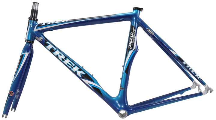Trek Madone 5.2 OCLV 120 Carbon Road Bike Frameset XS 52cm Blue Rim QR USA 2006