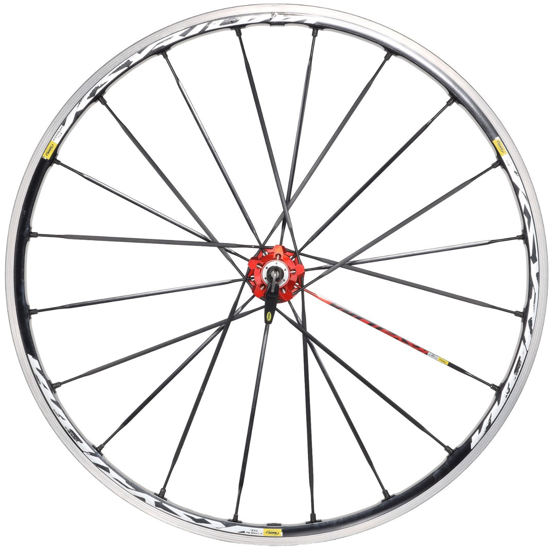 Mavic Ksyrium SL Alloy REAR Clincher Road Wheel Shimano 11 Spd 700c Red QR Rim
