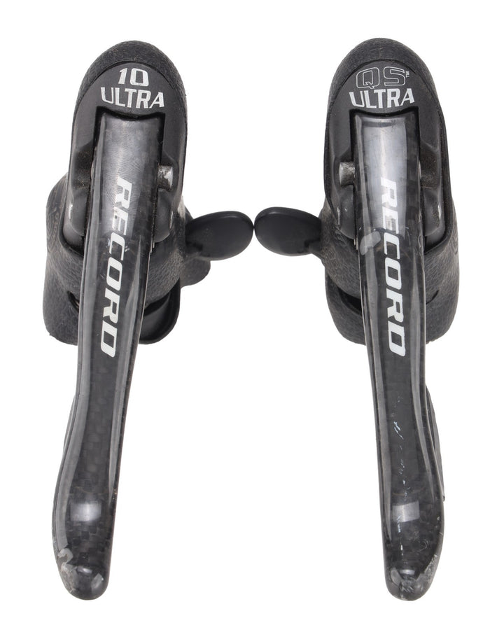 Campagnolo Record QS Ultra 2 x 10 Spd Carbon Road Bike Shifter SET Ergo Italy