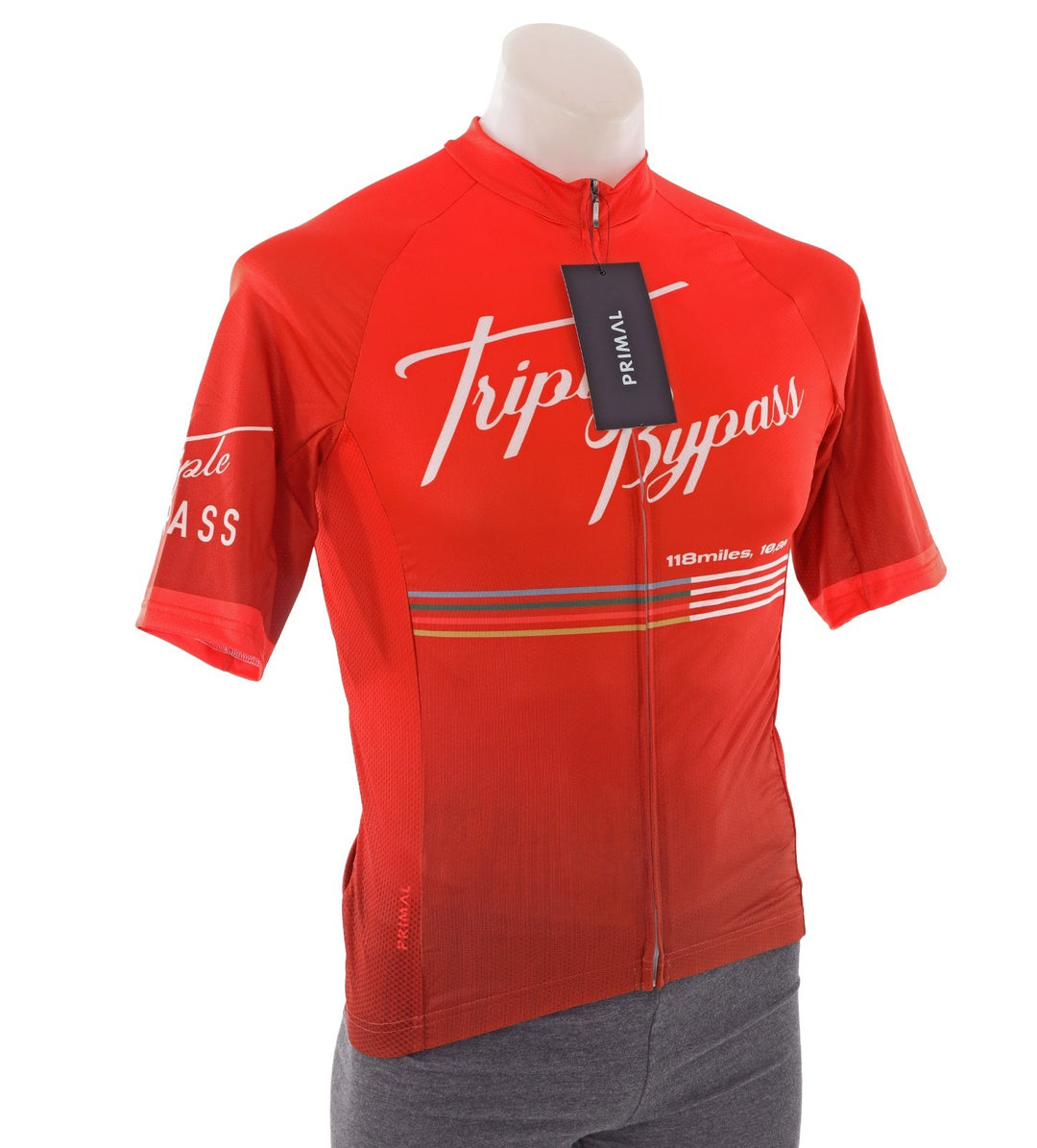 Primal Wear Triple Bypass '25 Short Sleeve Cycling Jersey Men S Orange Road Bike