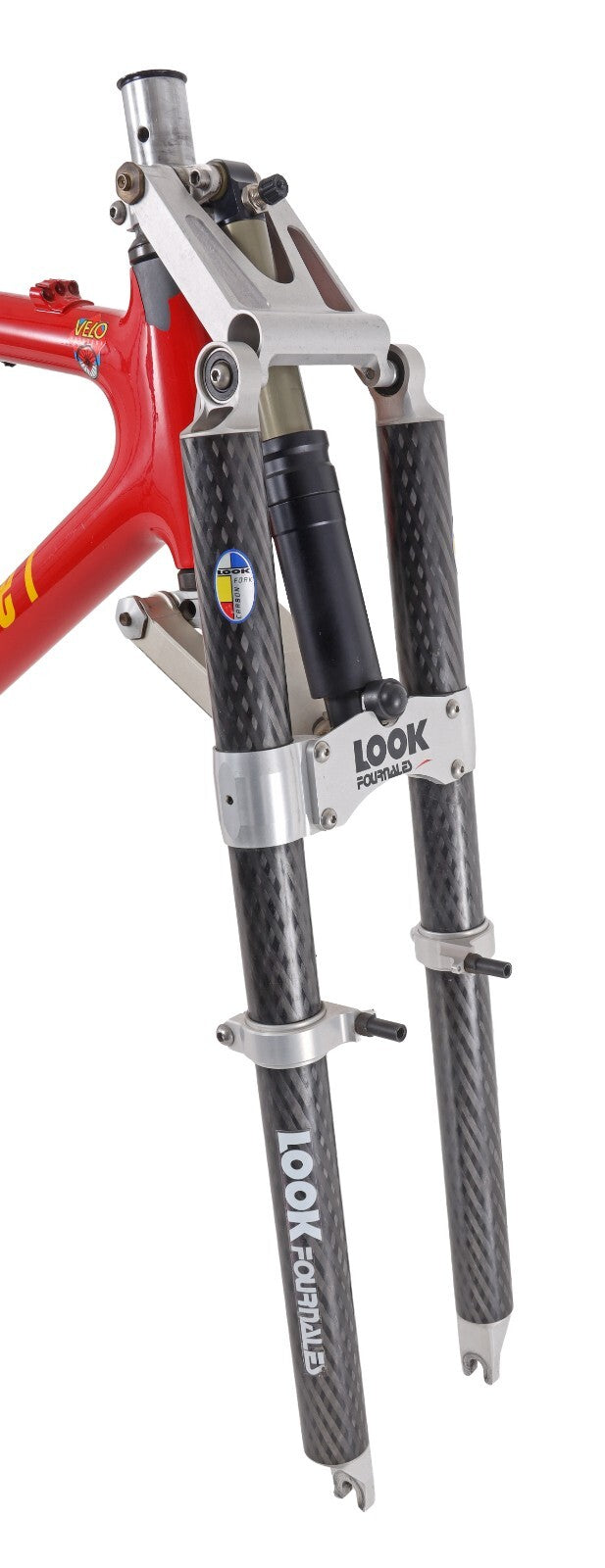 Kestrel CSX Graphite 26" MTB Frameset LG LOOK Fournales Carbon Fork 90's Vintage