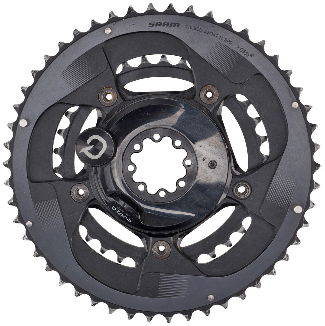 SRAM Quarq DZero 2x 11s Road Bike Power Meter w Chainrings 50/34T 5-Bolt 110 BCD